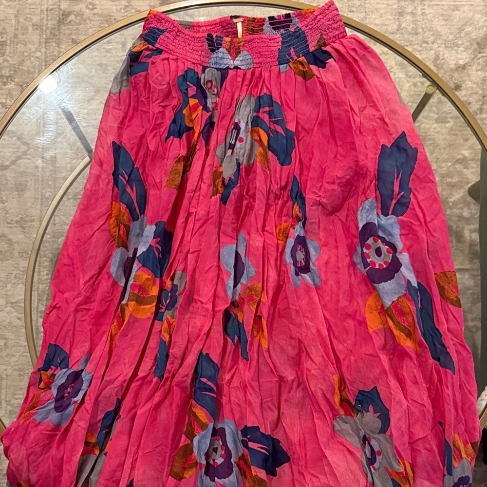 Free People Pink Floral Two-Piece Set - Picture 3 of 3
